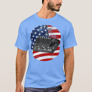 Sound Engineer USA Vlag Muzikant 4 juli T-shirt