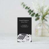 Sound Engineer Visitekaartje (Staand voorkant)