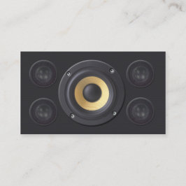 Sound Engineer Visitekaartje luidsprekers