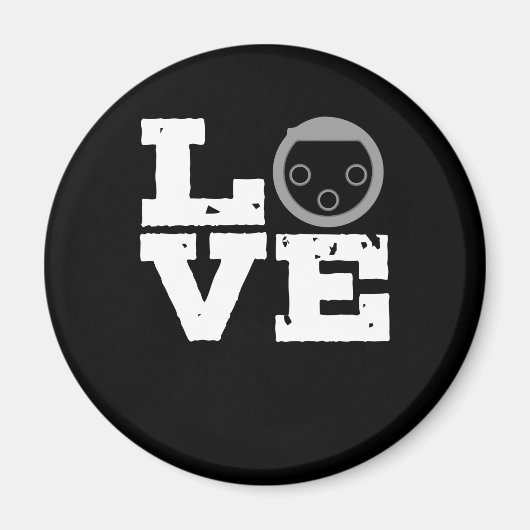 Sound Engineer XLR Connector Love Audio Mixer Magneet (Voorkant)