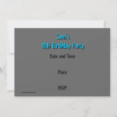 Sound Light Blue Dark invitation (Dos)