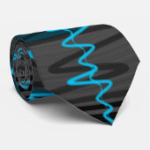Sound Light Blue Dark stropdas (Opgerold)
