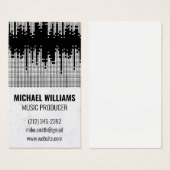 Sound Music Equalizer Visitekaartje (Voorkant /achterkant)