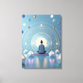 Sound of Silence Meditative Abstract Canvas Afdruk (Voorkant)