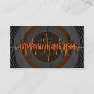 Sound Oranje Dark 'Company Name'-visitekaartje Visitekaartje