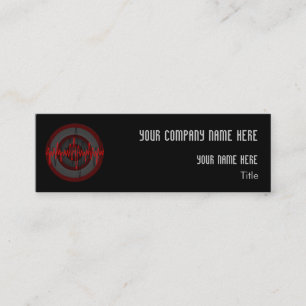 Sound Red Dark Round-model voor visitekaartjes