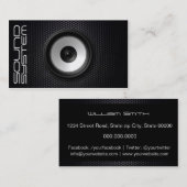 Sound service company visitekaartje (Voorkant / Achterkant)