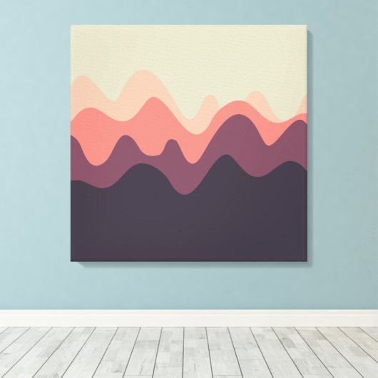 Sound Sketch 01 Canvas Afdruk (Insitu (Houten vloer))