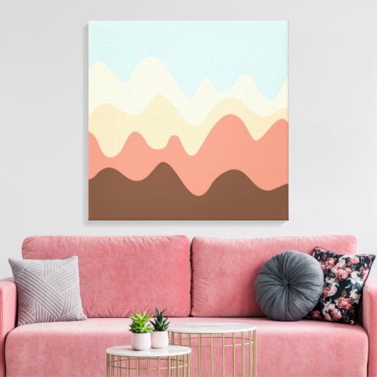 Sound Sketch 06 Canvas Afdruk (Insitu (Woonkamer))