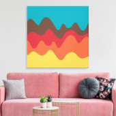 Sound Sketch 08 Canvas Afdruk (Insitu (Woonkamer))