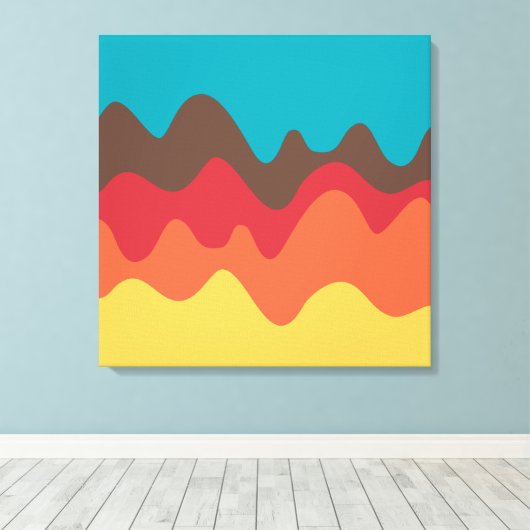 Sound Sketch 08 Canvas Afdruk (Insitu (Houten vloer))