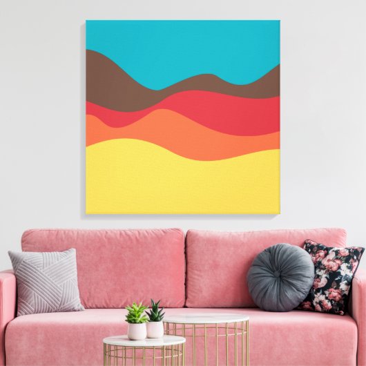 Sound Sketch 09 Canvas Afdruk (Insitu (Woonkamer))