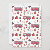 Sound the Alarm Firetruck Birthday Invitation (Dos)