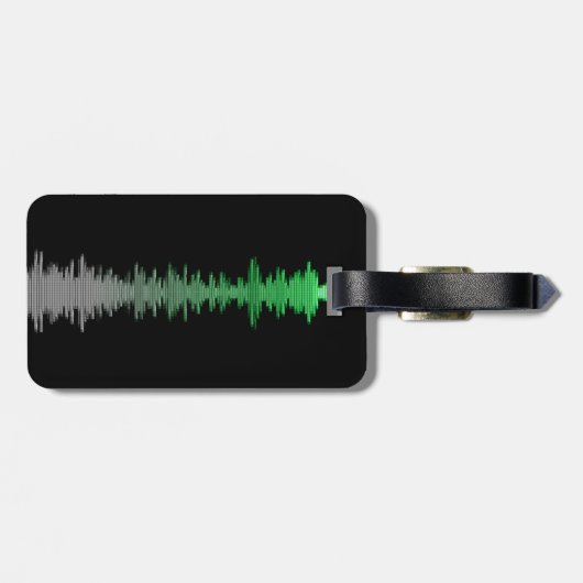 Sound Wave Bagagelabel (Achterkant horizontaal)