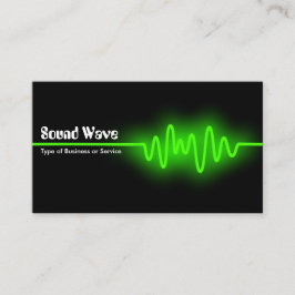 Sound Wave - Groen en Zwart Visitekaartje