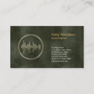 Sound Wave Icon Sound Engineer Visitekaartje