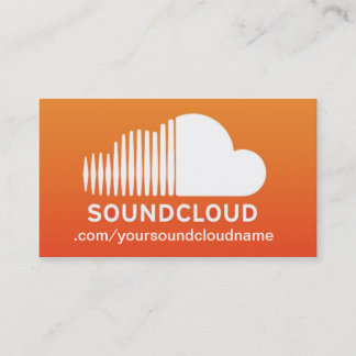 SoundCloud Music-Visitekaartje Visitekaartje