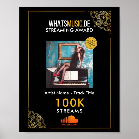 SoundCloud Streaming Award - Music Streaming Award Poster (Voorkant)
