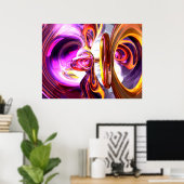 Soundwave Abstract Poster (Thuiskantoor)