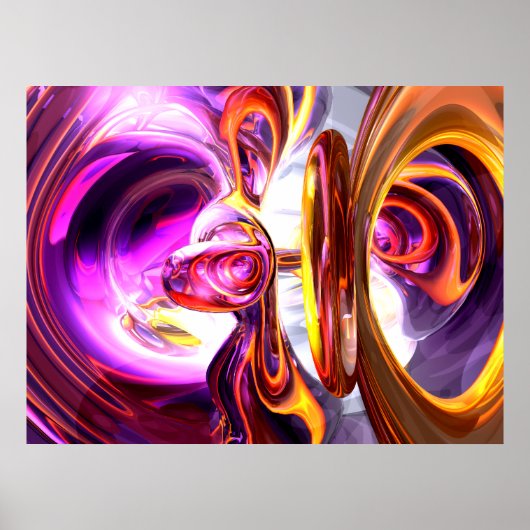 Soundwave Abstract Poster (Voorkant)