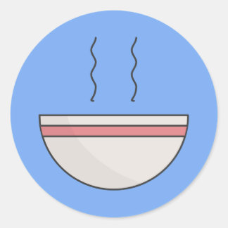 Soup bowl ronde sticker