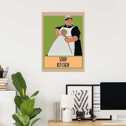 Soup Cook, ajouter du texte Poster (Bureau à domicile)