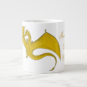 Soup cup Gold dragon van IDC Extra Grote Mok