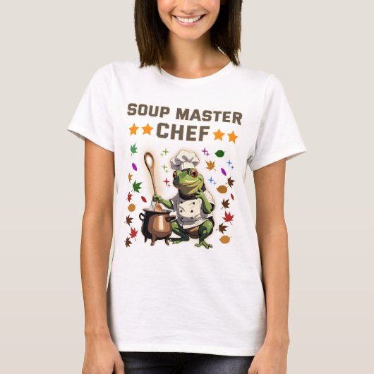  Soup Master Chef Funny Frog T-shirt Sweatshirt T (Voorkant)