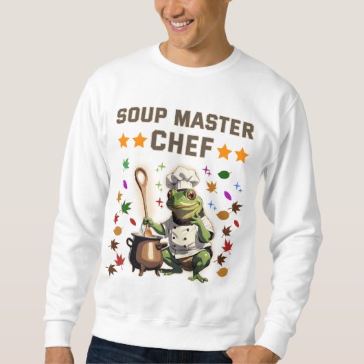 Soup Master Chef Funny Frog T-shirt Sweatshirt T (Devant)