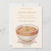 Soup Night Dinner Party Invitations (Devant)