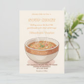 Soup Night Dinner Party Invitations (Debout devant)