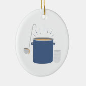 Soup Pot Keramisch Ornament (Rechts)