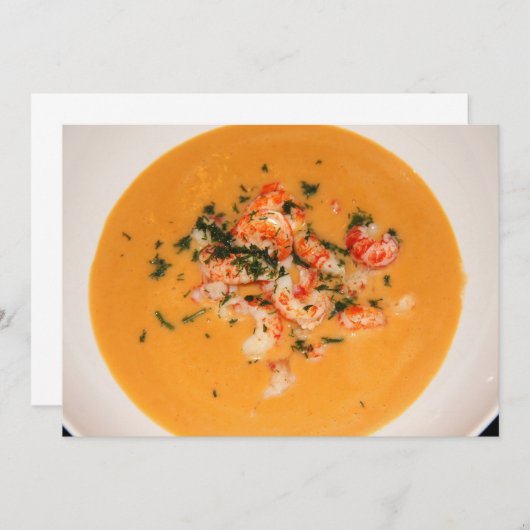 Soup-uitnodiging Kaart (Voorkant / Achterkant)