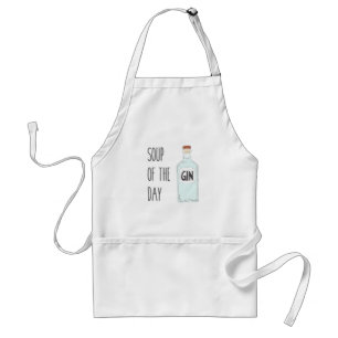 Soup van de dag GIN - Gin minapron gift Standaard Schort
