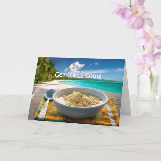 Soupe aux nouilles de poulet Obtenez une carte de  (Orchidée)