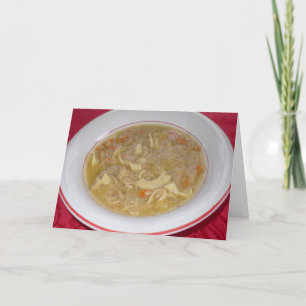 Soupe aux nouilles de poulet Obtenez une carte de 