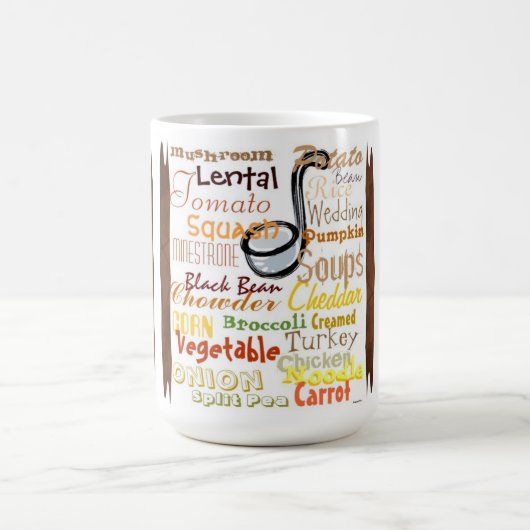 Soupe d'automne (marron) Mug (Centre)