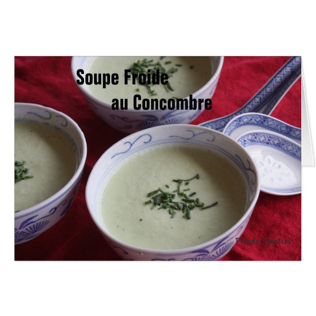 Soupe de concombre froid (Devant horizontal)