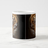 Soupe de Tigre Sauvage Visage Jumbo ou Mug de Café (Devant)