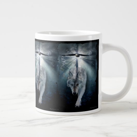 Soupe Jumbo Wolf & Bald Eagle ou Mug Café (Droite)