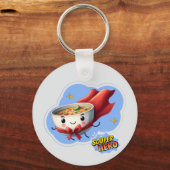 Souper Hero, Super Hero Soup Pun | Sleutelhanger (Voorkant)