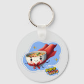 Souper Hero, Super Hero Soup Pun | Sleutelhanger (Achterkant)