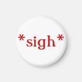 Soupir : magnet (blanc) (Devant)