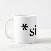 Soupir : mugs (texte noir) (Gauche)