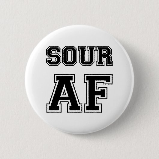 SOUR AF RONDE BUTTON 5,7 CM (Voorkant)