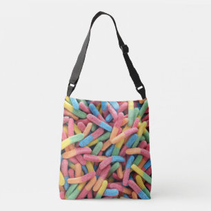 Sour Gummy Worms Crossbody Tas