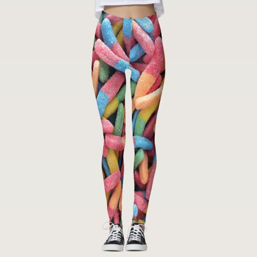 Sour Gummy Worms Leggings (Voorkant)