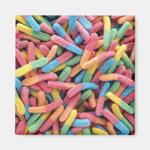 Sour Gummy Worms Magneet