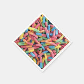 Sour Gummy Worms Servet (Hoek)