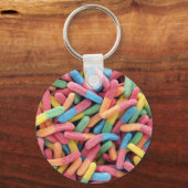 Sour Gummy Worms Sleutelhanger (Voorkant)